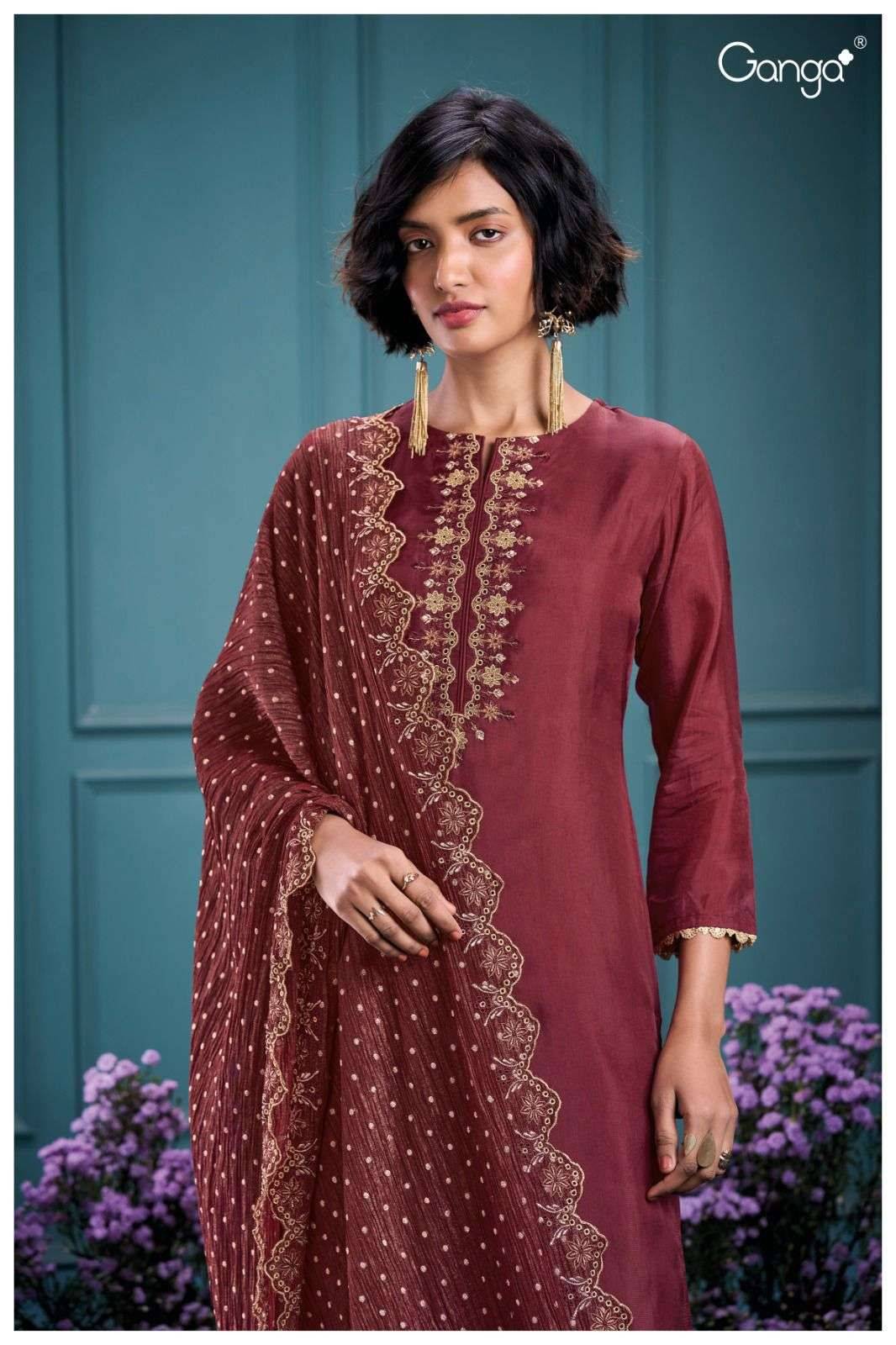 Ganga tahrah 2891 dress material wholesale in surat online